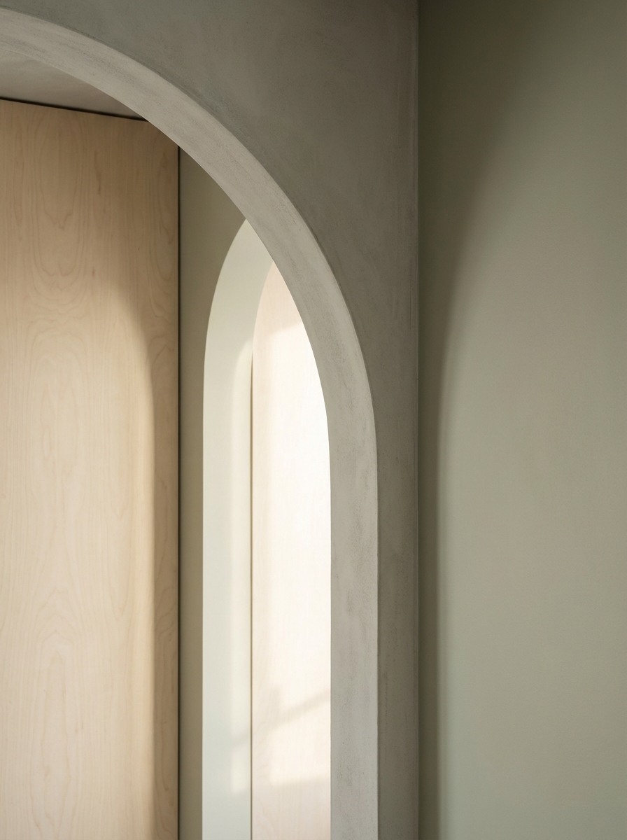 Minimal architectural arch representing structured AI decision-making